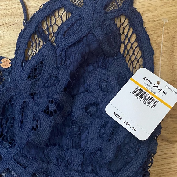 Adella NEW with tags Free People blue combo Strappy tie dye sundress small - Picture 12 of 14